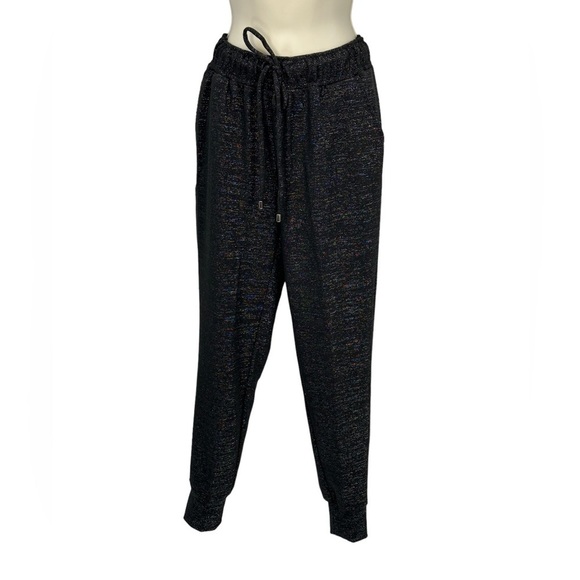 Inc International Concepts High Rise Jogger - Deep Metallic Black - size Small